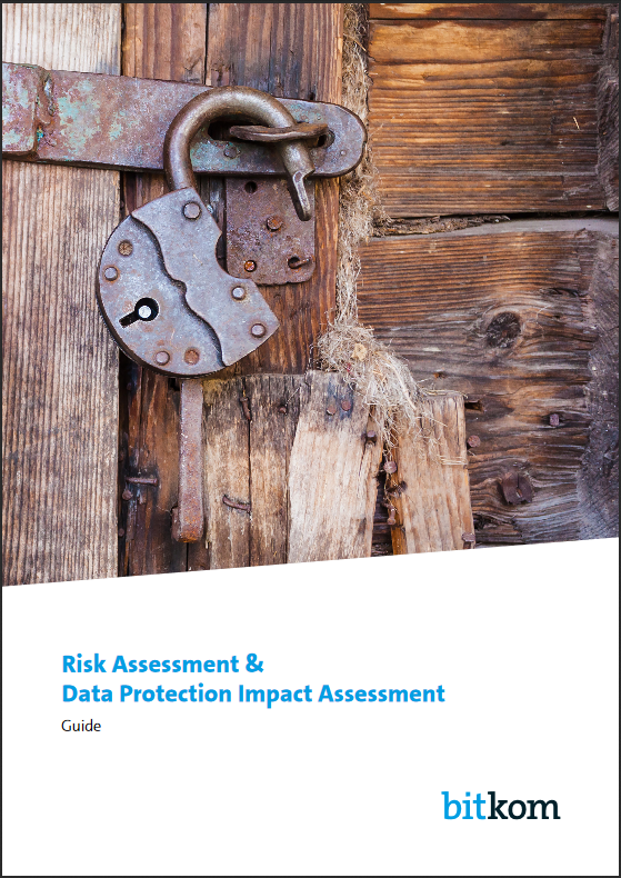 Titelblatt des Bitkom-Leitfadens "Risk Assessment & Datenschutz-Folgenabschätzung"